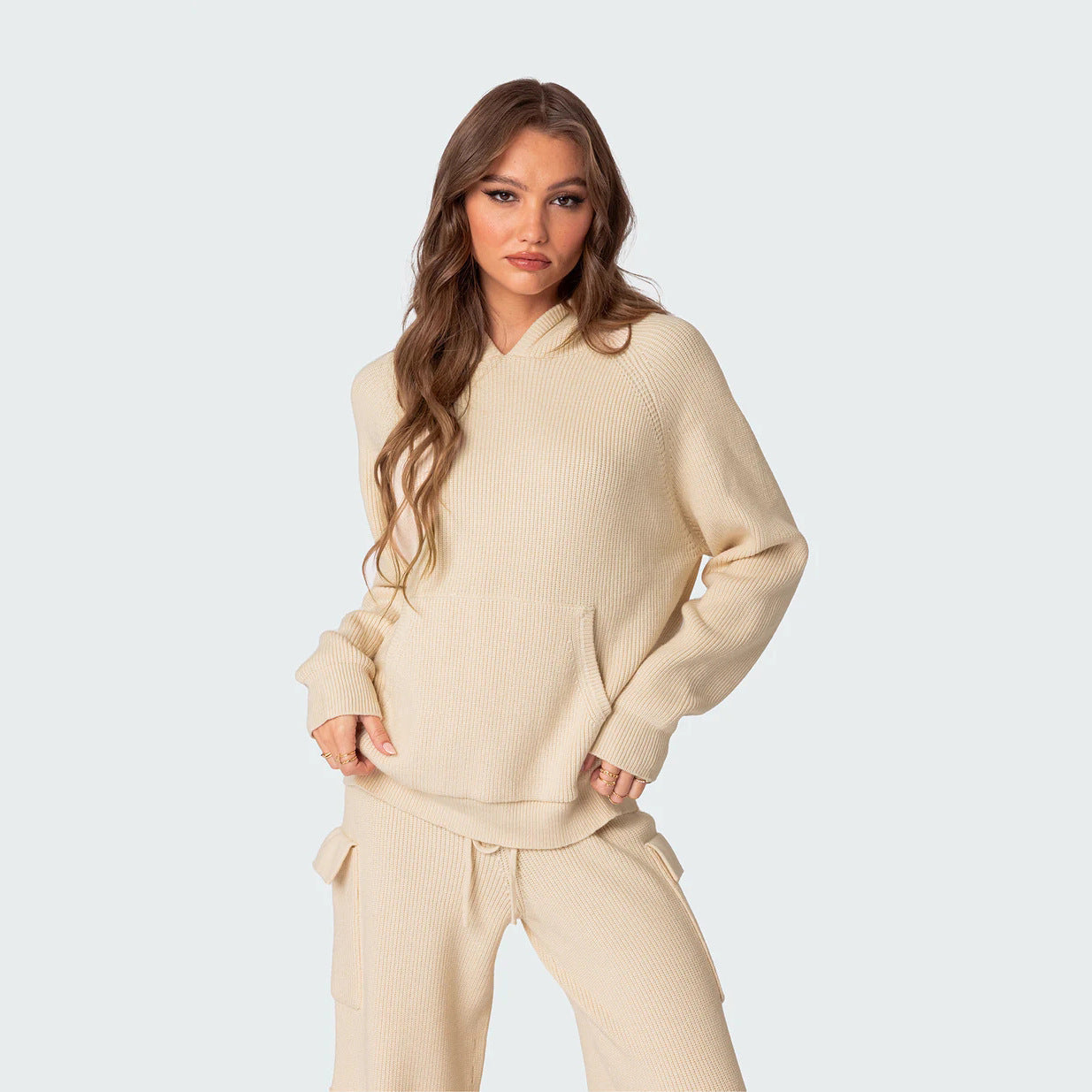 Damen Bequemer Hoodie mit Struktur WW