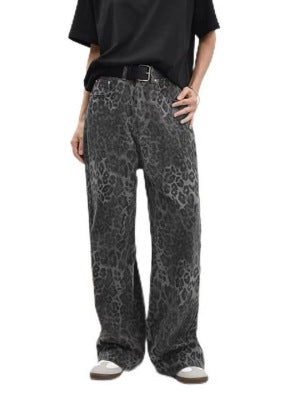 Damen weit geschnittene Haremshose im Wildleder-Look WW