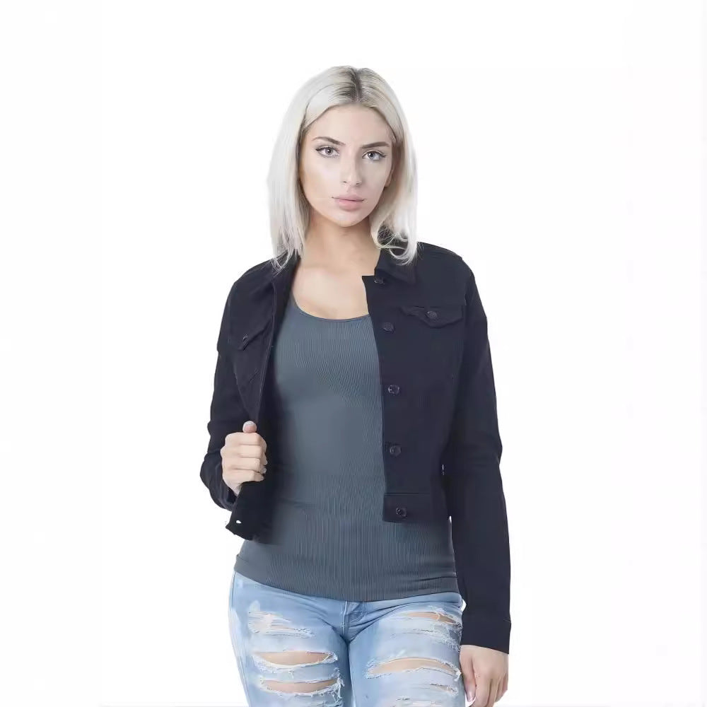 Damen lässige Jeansjacke WW