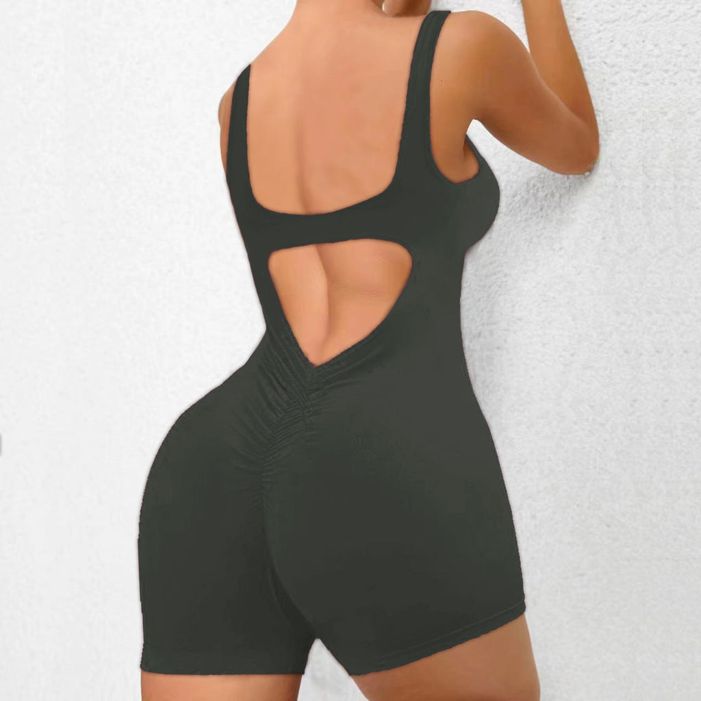 Damen Sportlicher Bodysuit mit innovativem Rückenausschnitt WW