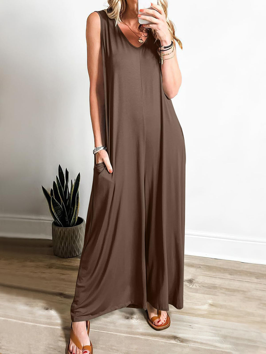 Damen Fließendes Maxi-Overall WW