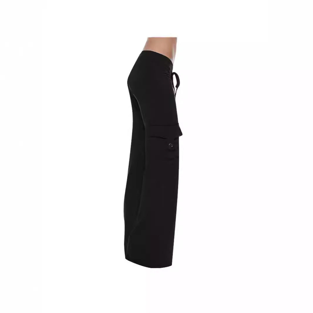 Damen Bequeme Freizeithose mit seitlichen Taschen und elastischem Bund WW