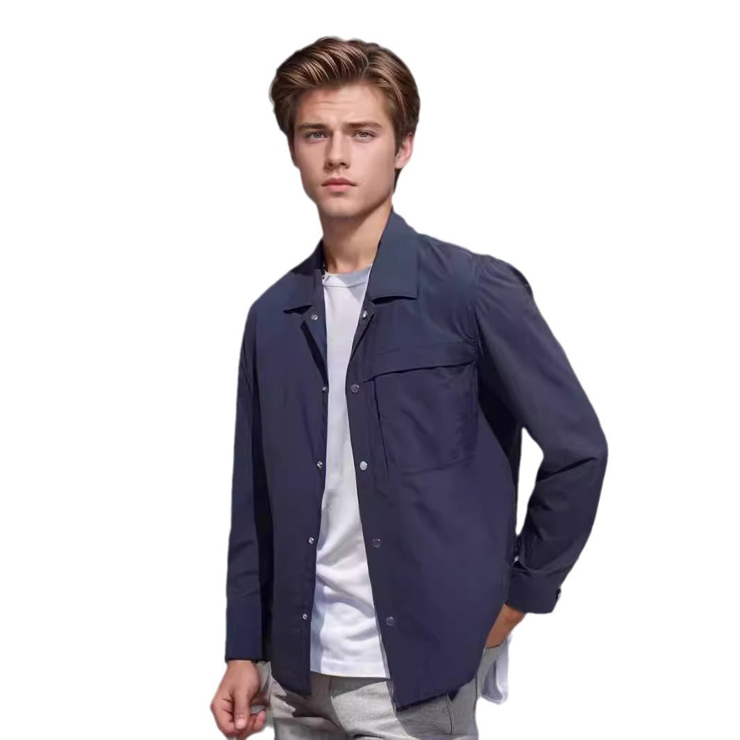 Herren lässige Arbeitsjacke mit funktionalen Taschenelementen WW