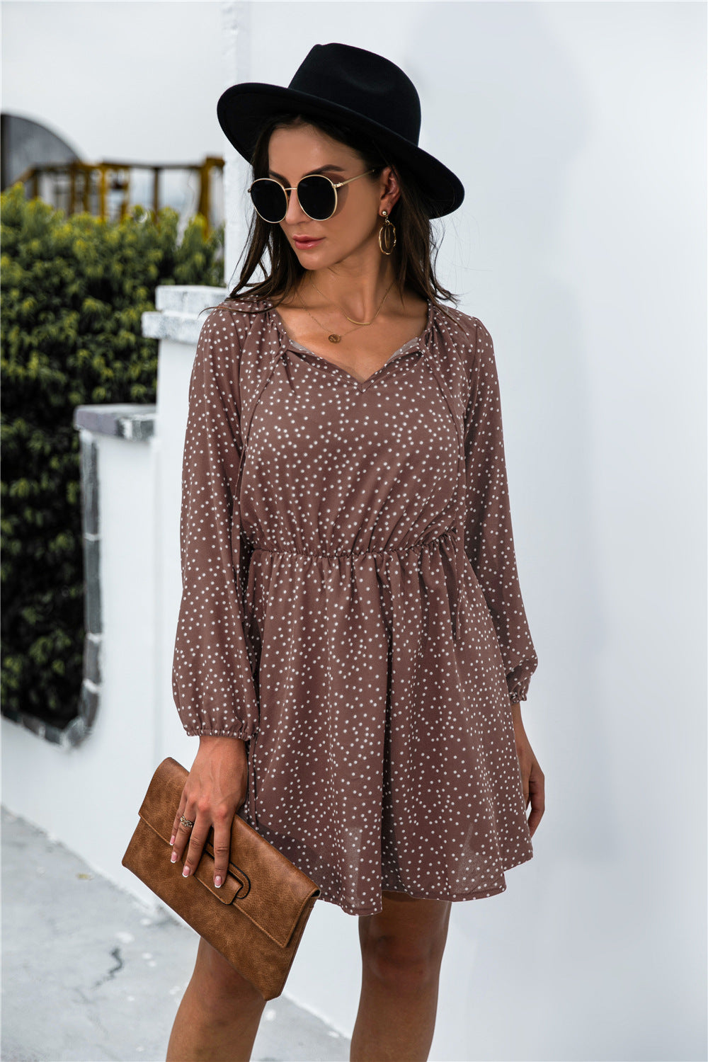 Damen Sommerkleid mit Polka-Dots WW