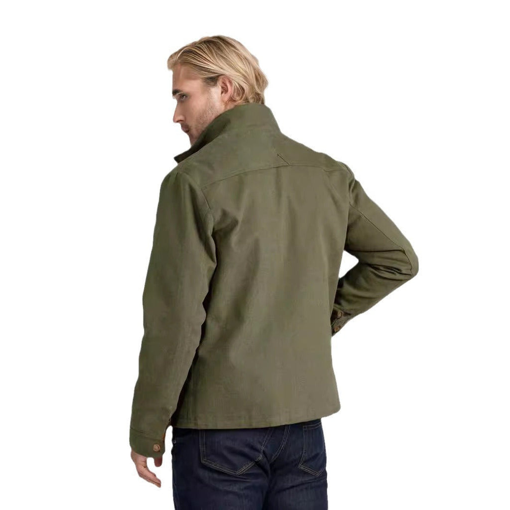 Herren praktische Utility-Jacke mit großen aufgesetzten Taschen WW