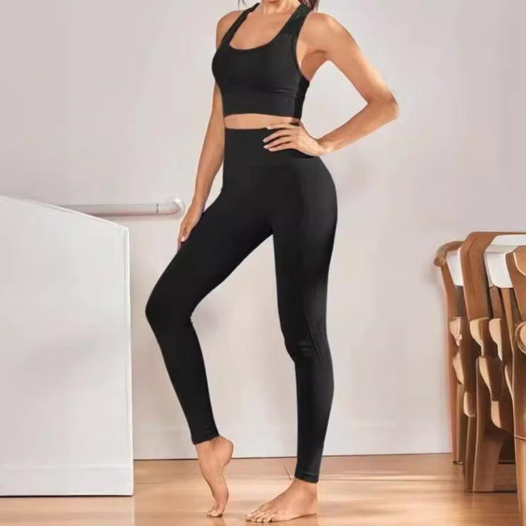 Damen Hochbund-Leggings aus atmungsaktivem Material mit figurformendem Effekt WW