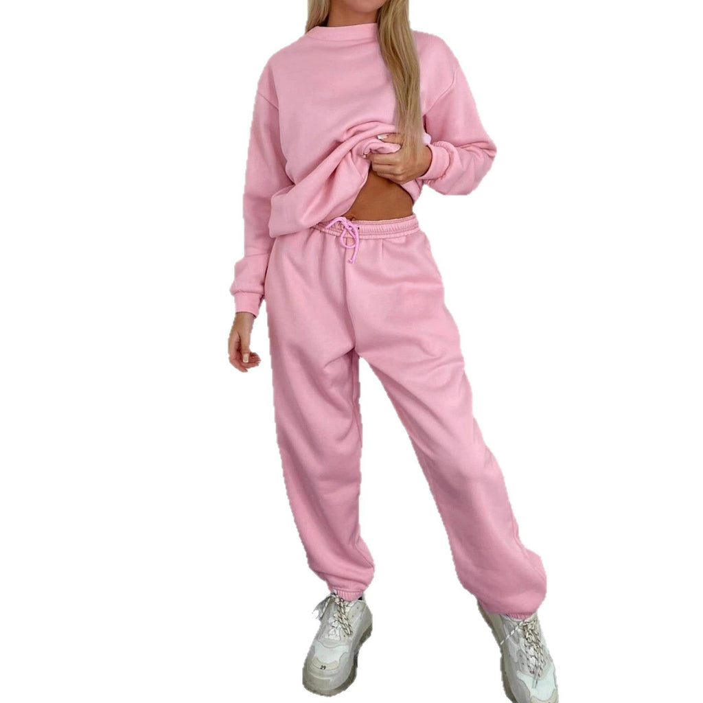 Damen lässiges Sweatshirt und bequeme Jogginghose Set WW