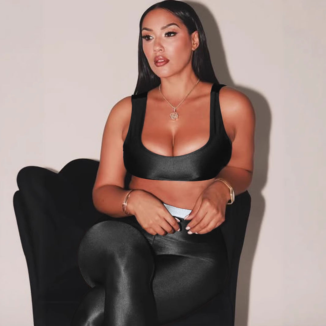 Damen Leggings mit stilvollen Cut-Outs und elastischem Komfortbund WW