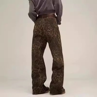 Damen weit geschnittene Haremshose im Wildleder-Look WW