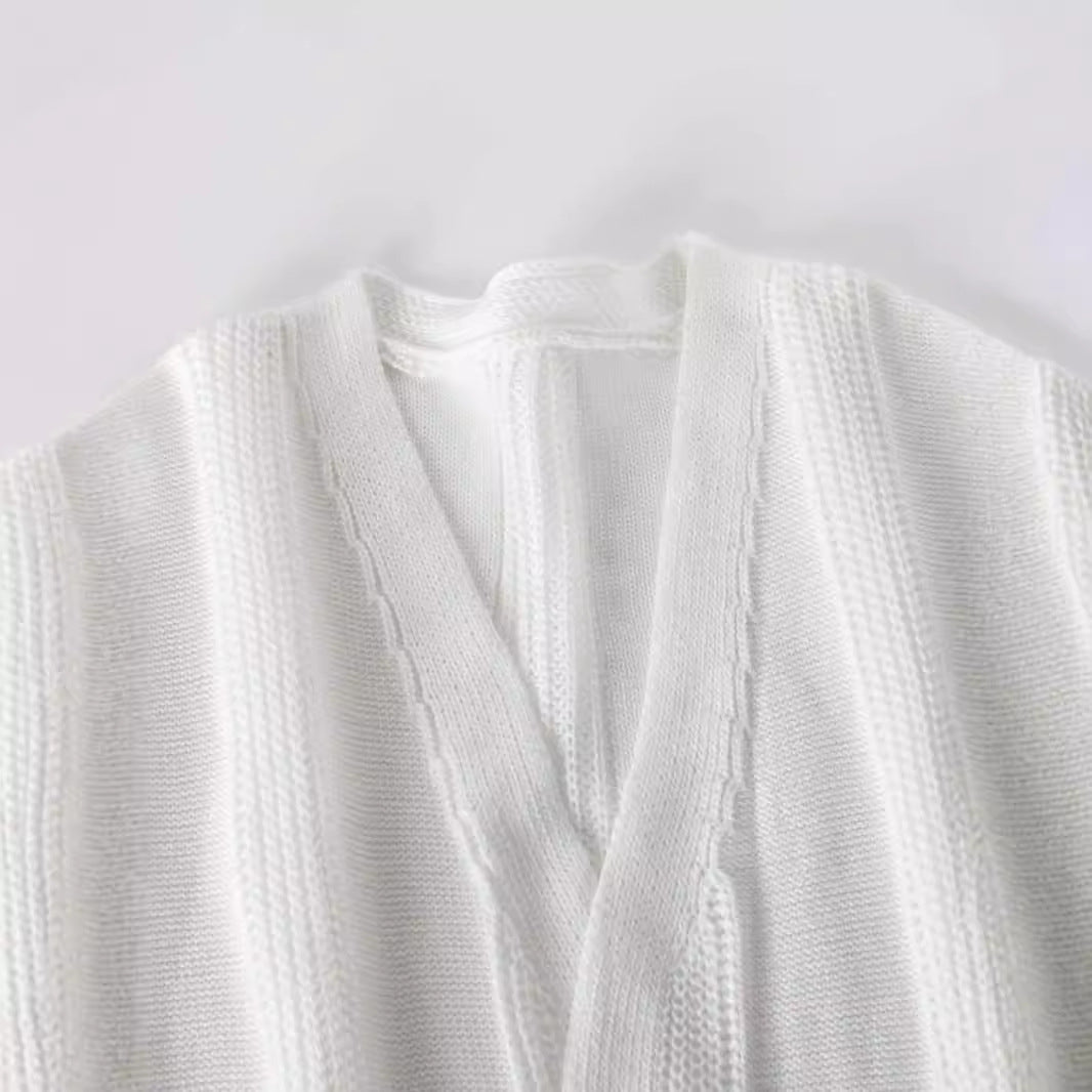 Damen Grobstrick Cardigan mit praktischen Taschen und lässigem Schnitt WW