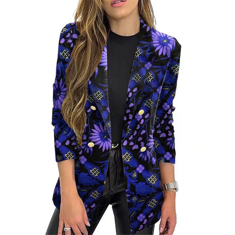 Damen Eleganter Blazer mit floralem Muster WW