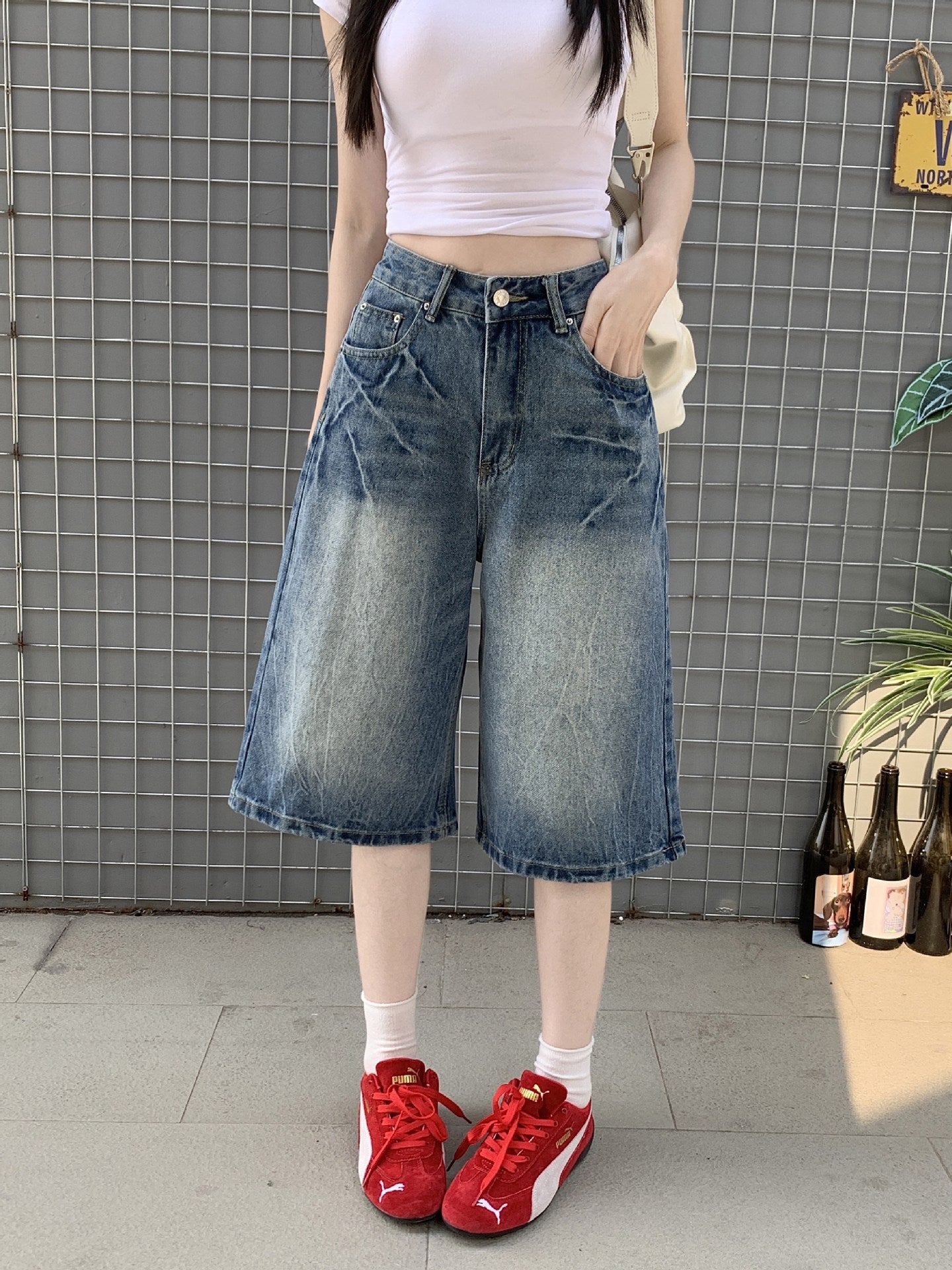 Damen Jeans-Shorts WW