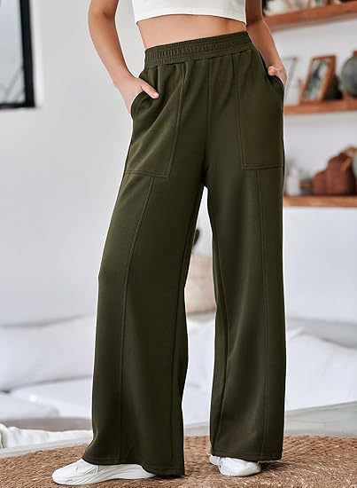 Damen Relaxed Fit Weite Hosen WW