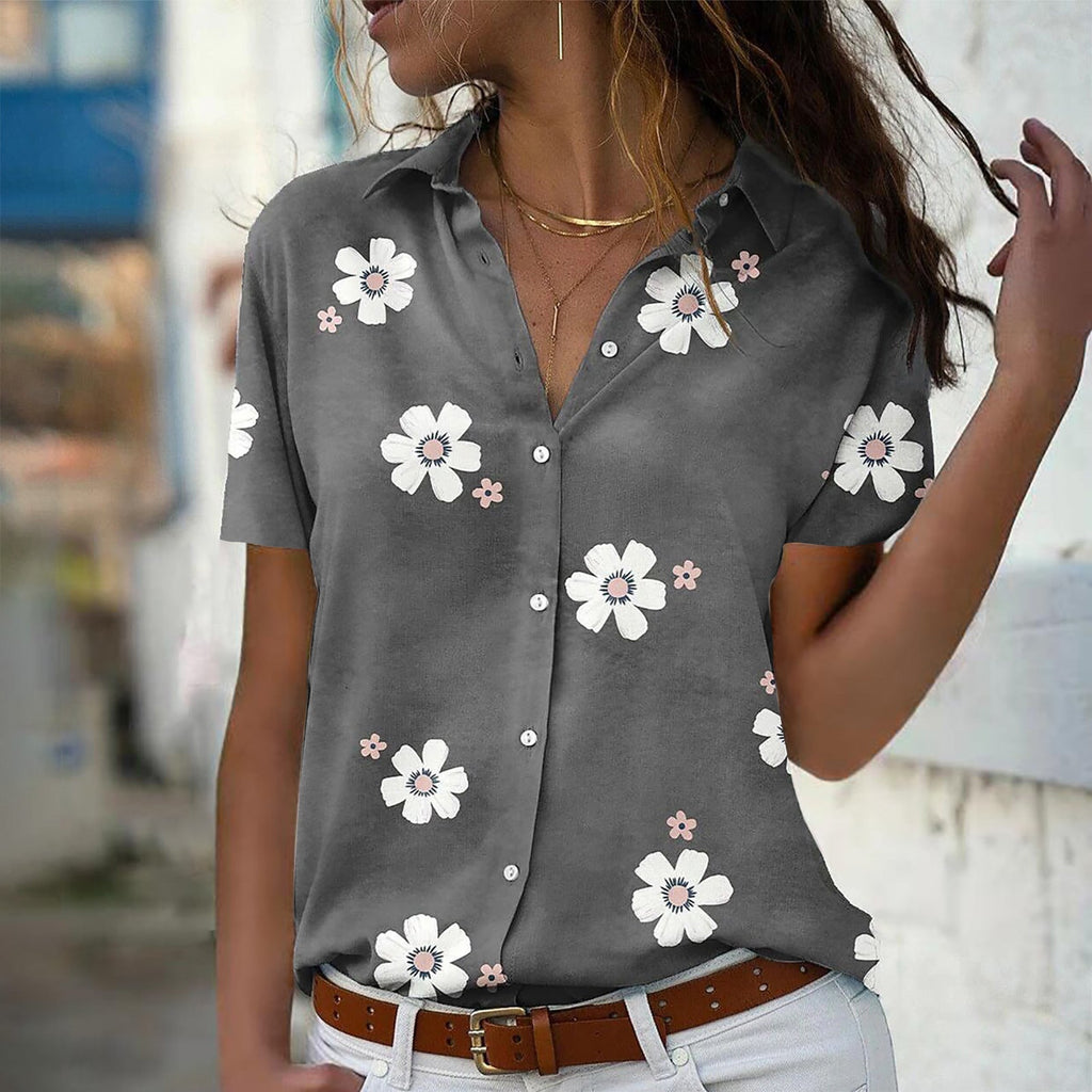 Damen Bluse mit floralem Design WW