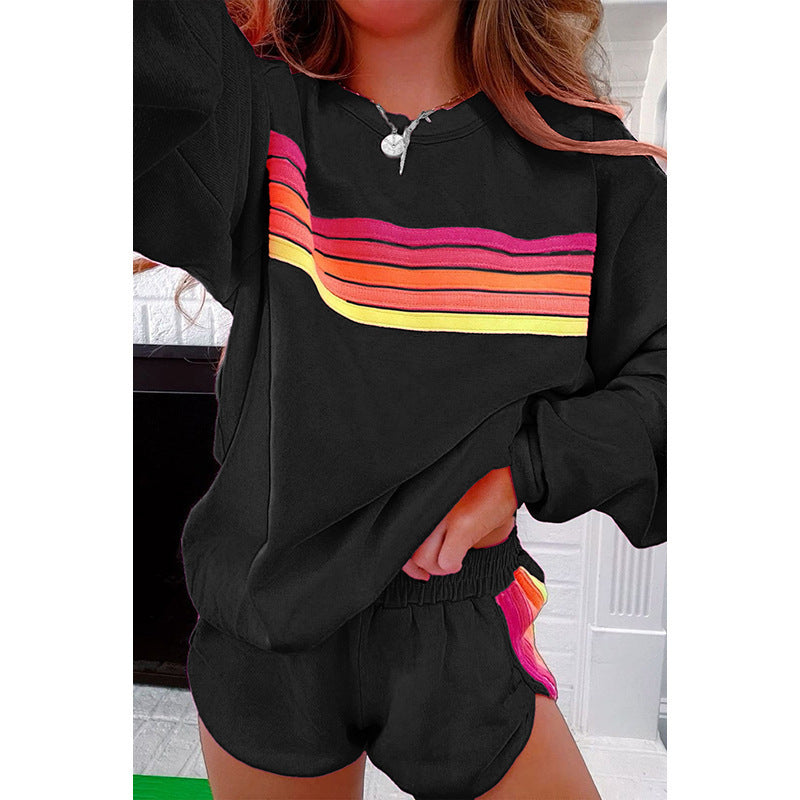 Damen Freizeit Farbblock Lounge Set WW