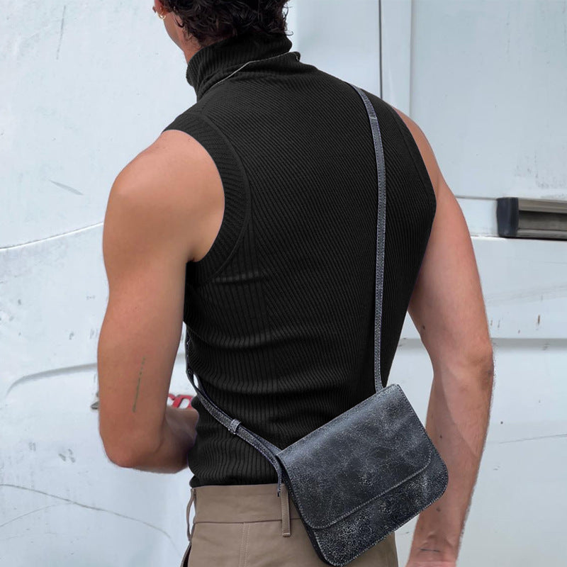 ärmelloses Sporttop mit hochziehbarem Kragen WW