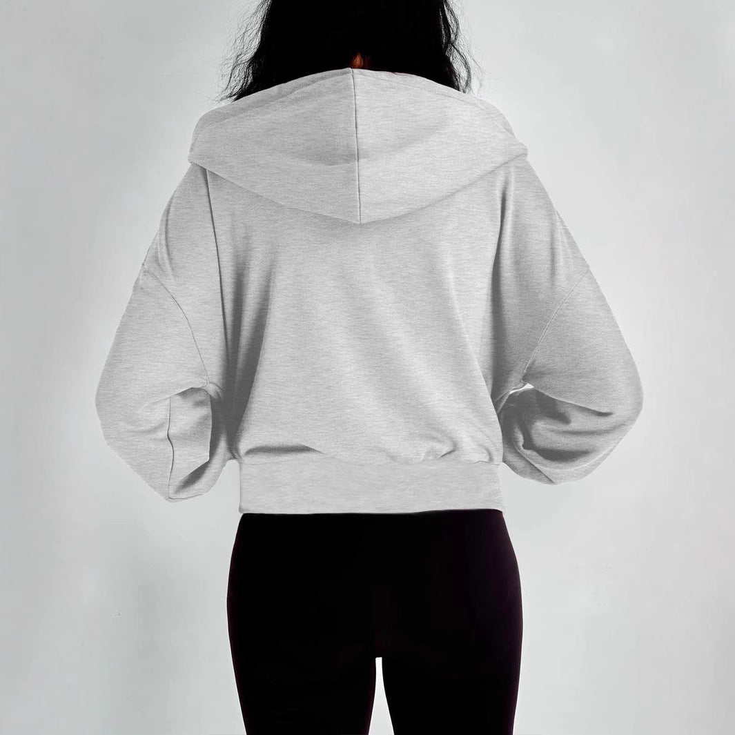 Damen modischer Kapuzenpullover mit lässigem Schnitt und praktischen Taschen WW