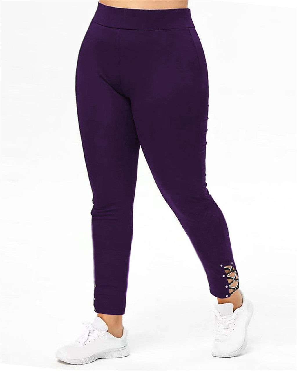 Damen Sportleggings mit dekorativen Schnürdetails WW