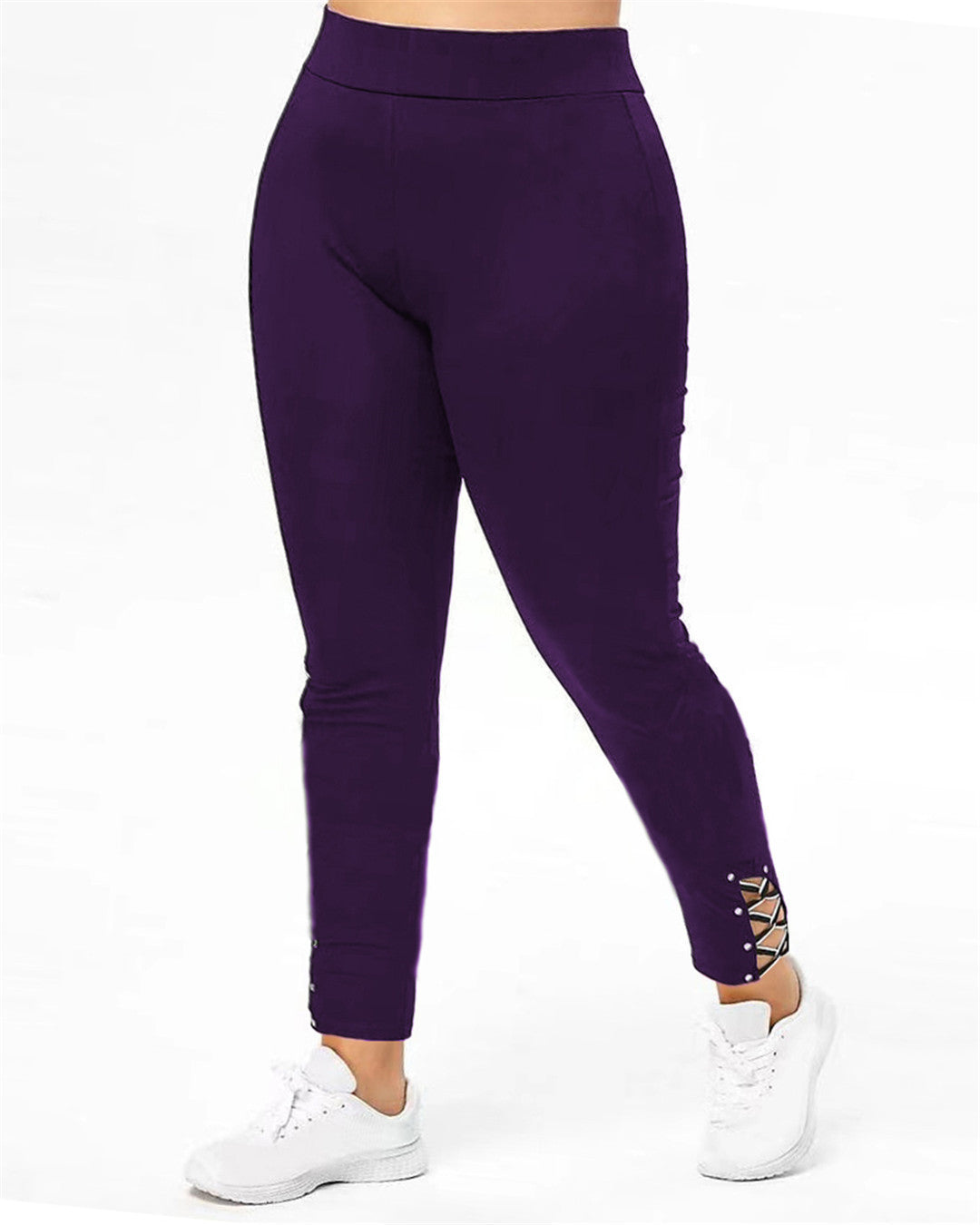 Damen Sportleggings mit dekorativen Schnürdetails WW
