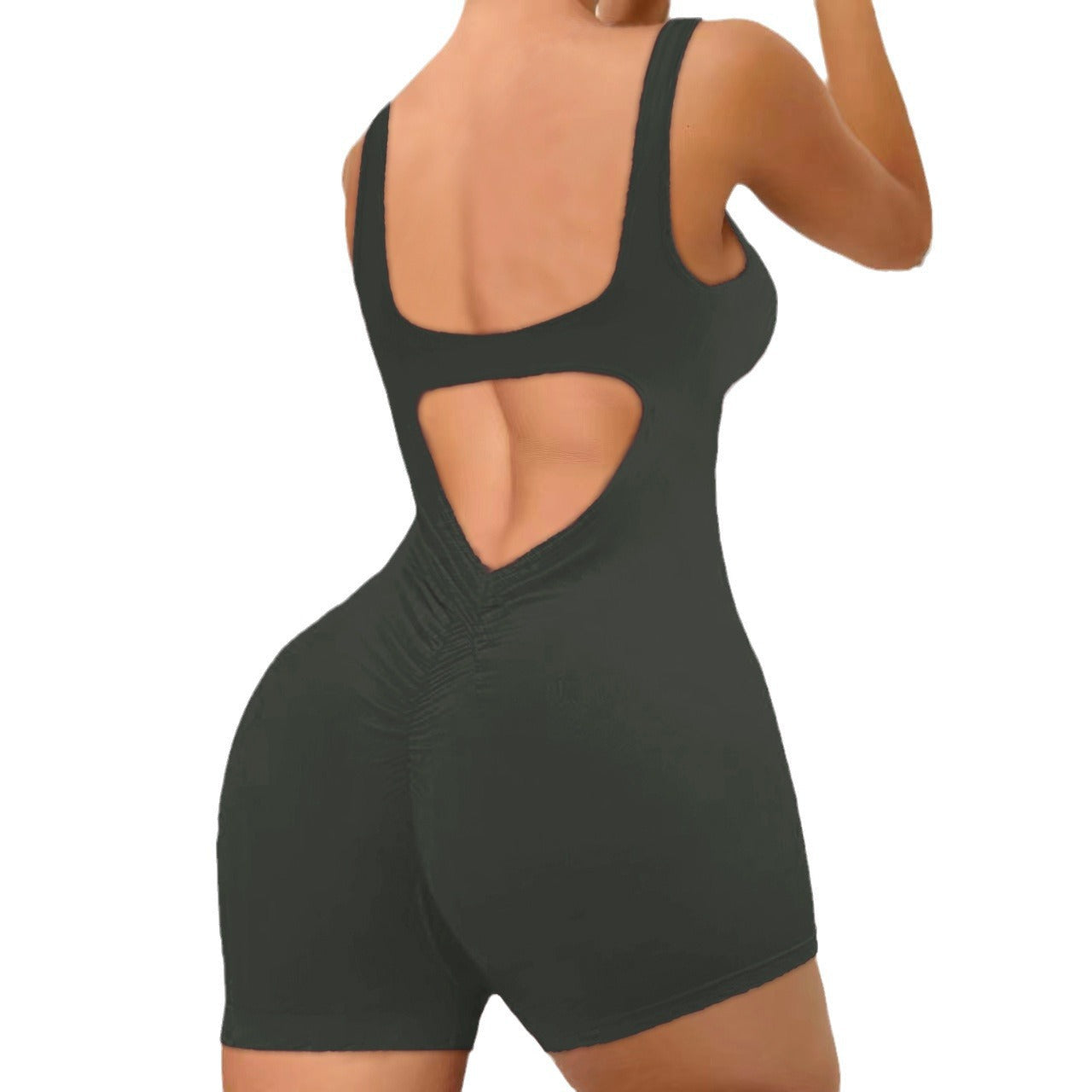 Damen Sportlicher Bodysuit mit innovativem Rückenausschnitt WW