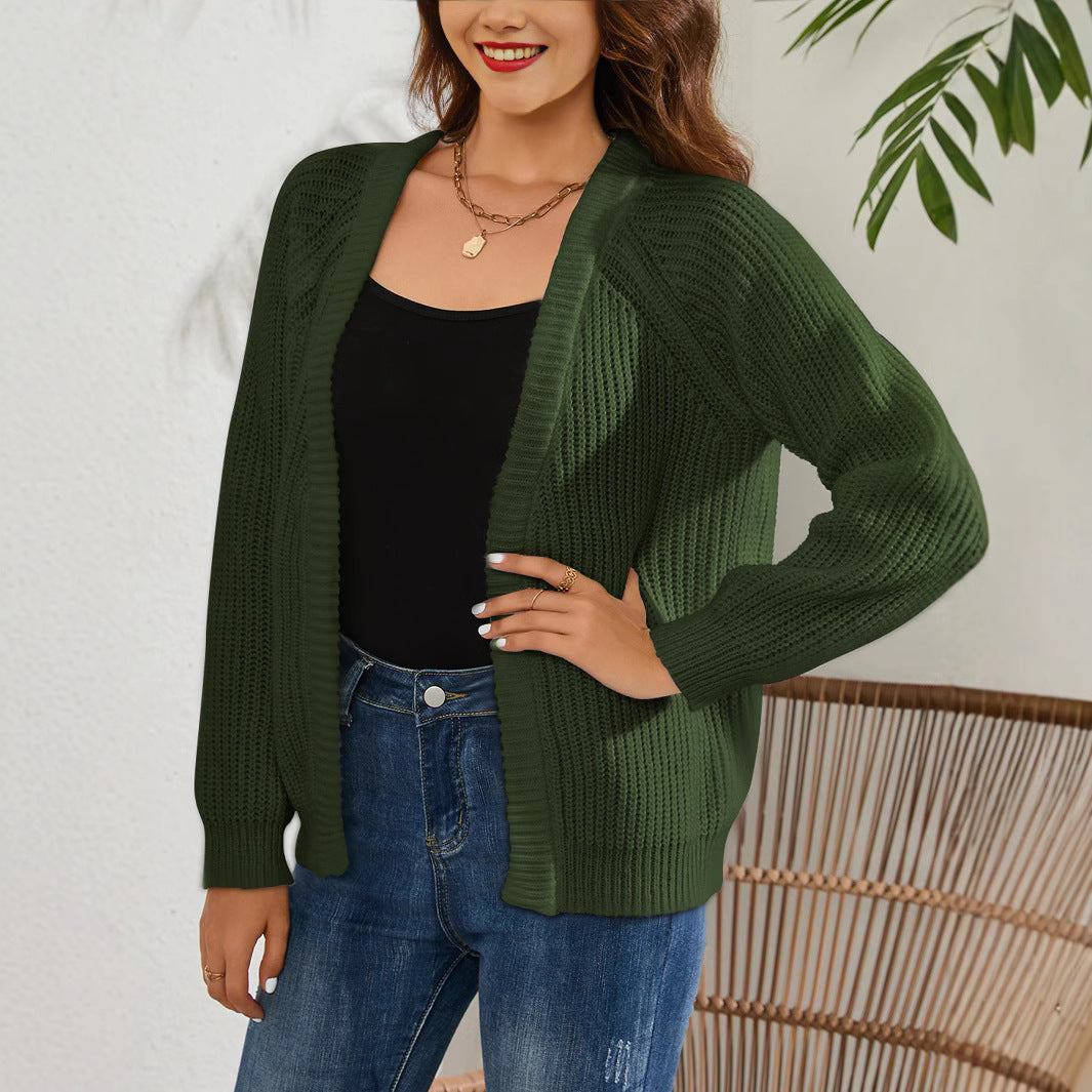 Damen Strickcardigan mit offenem Schnitt und feiner Struktur WW