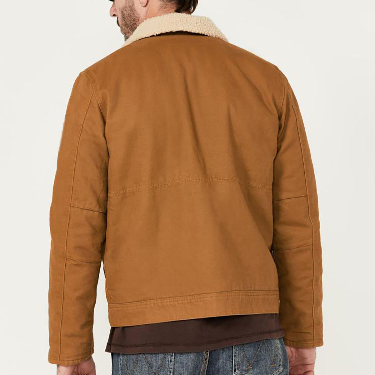Herren Winterjacke aus strapazierfähigem Baumwollmaterial mit Teddyfutter und praktischen Taschen WW
