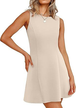 Damen ärmelloses A-Linien Kleid mit zeitlosem Schnitt WW