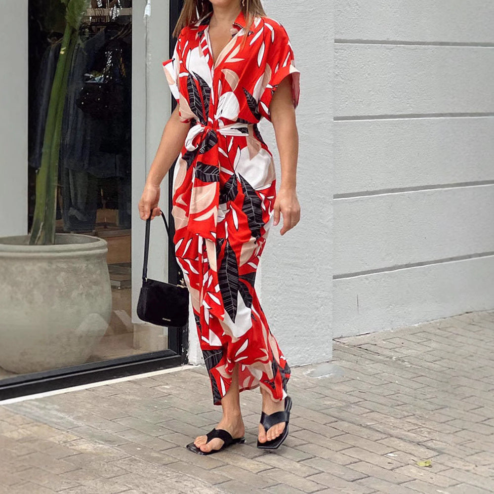 Damen Midikleid mit modernem Schnitt und schickem Taillengürtel WW