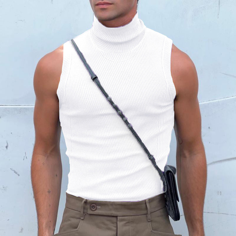 ärmelloses Sporttop mit hochziehbarem Kragen WW