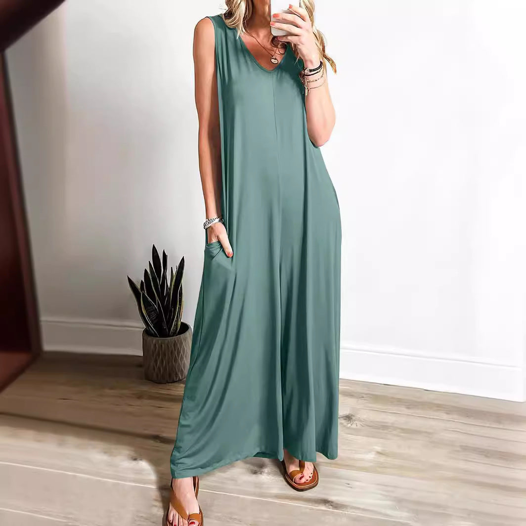 Damen Fließendes Maxi-Overall WW