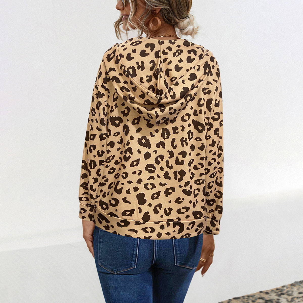 Damen Kapuzenpullover mit exklusivem Tiermuster und bequemer Passform WW