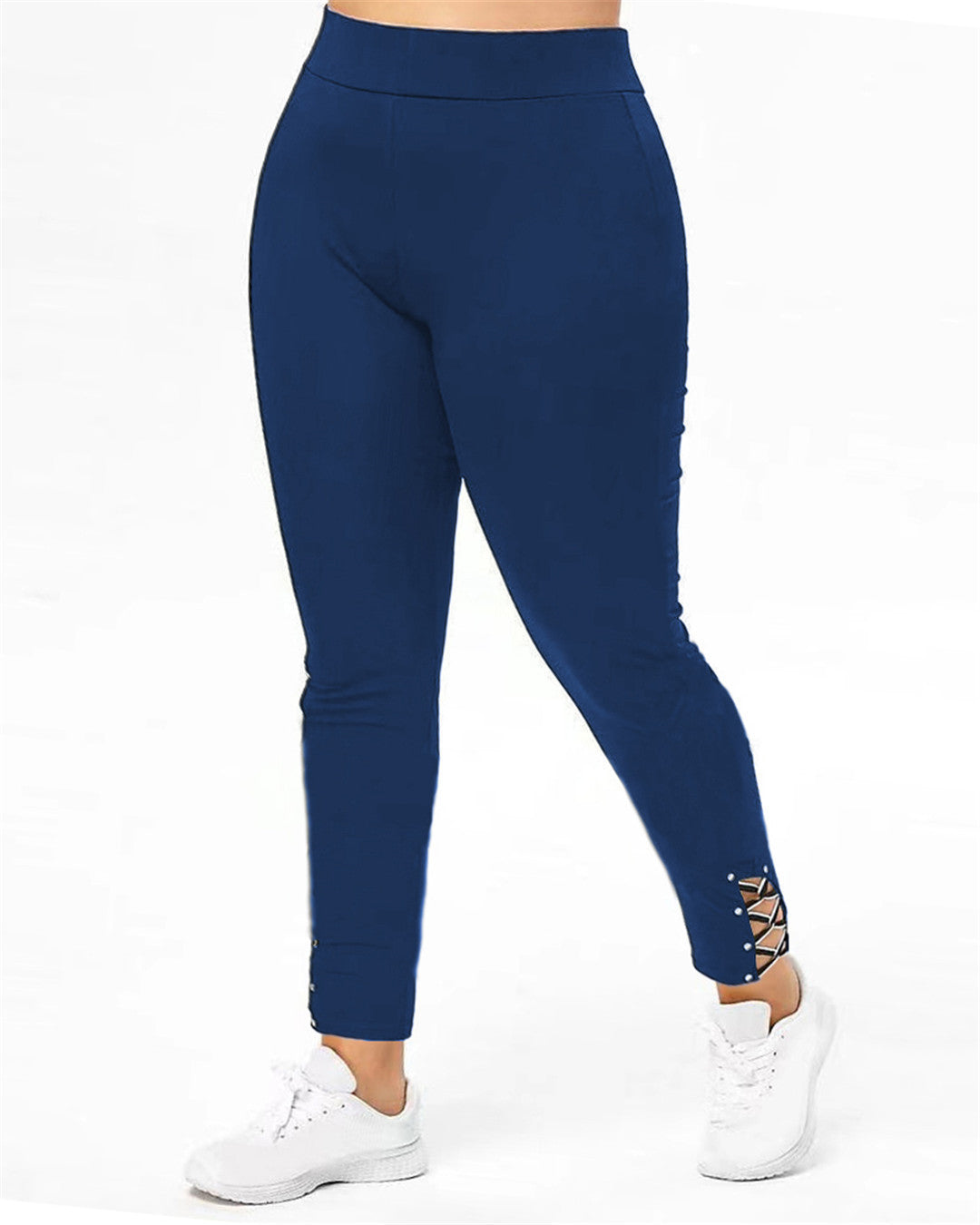 Damen Sportleggings mit dekorativen Schnürdetails WW