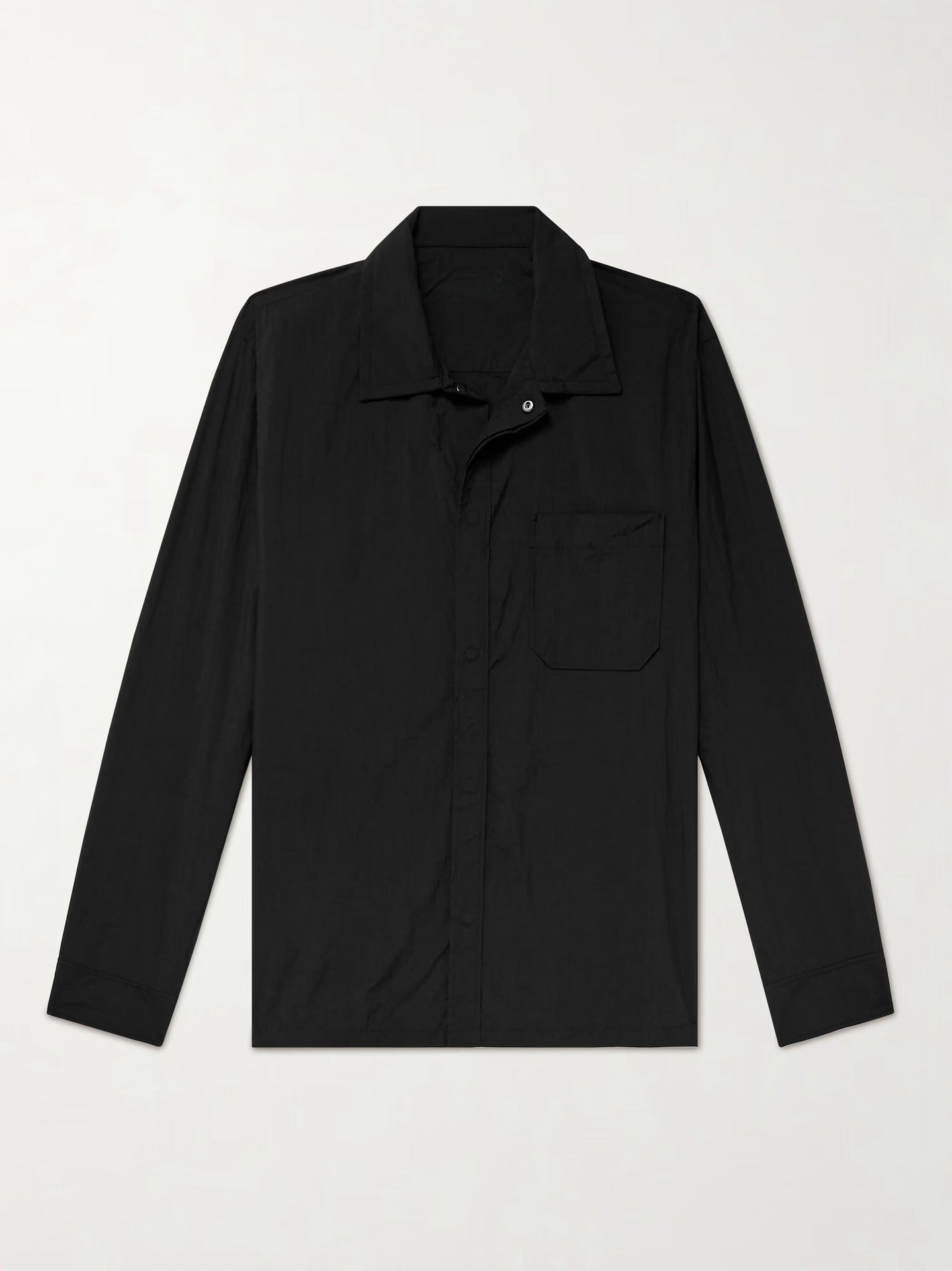 Herren lässige Langarm-Hemdjacke im minimalistischen Design WW