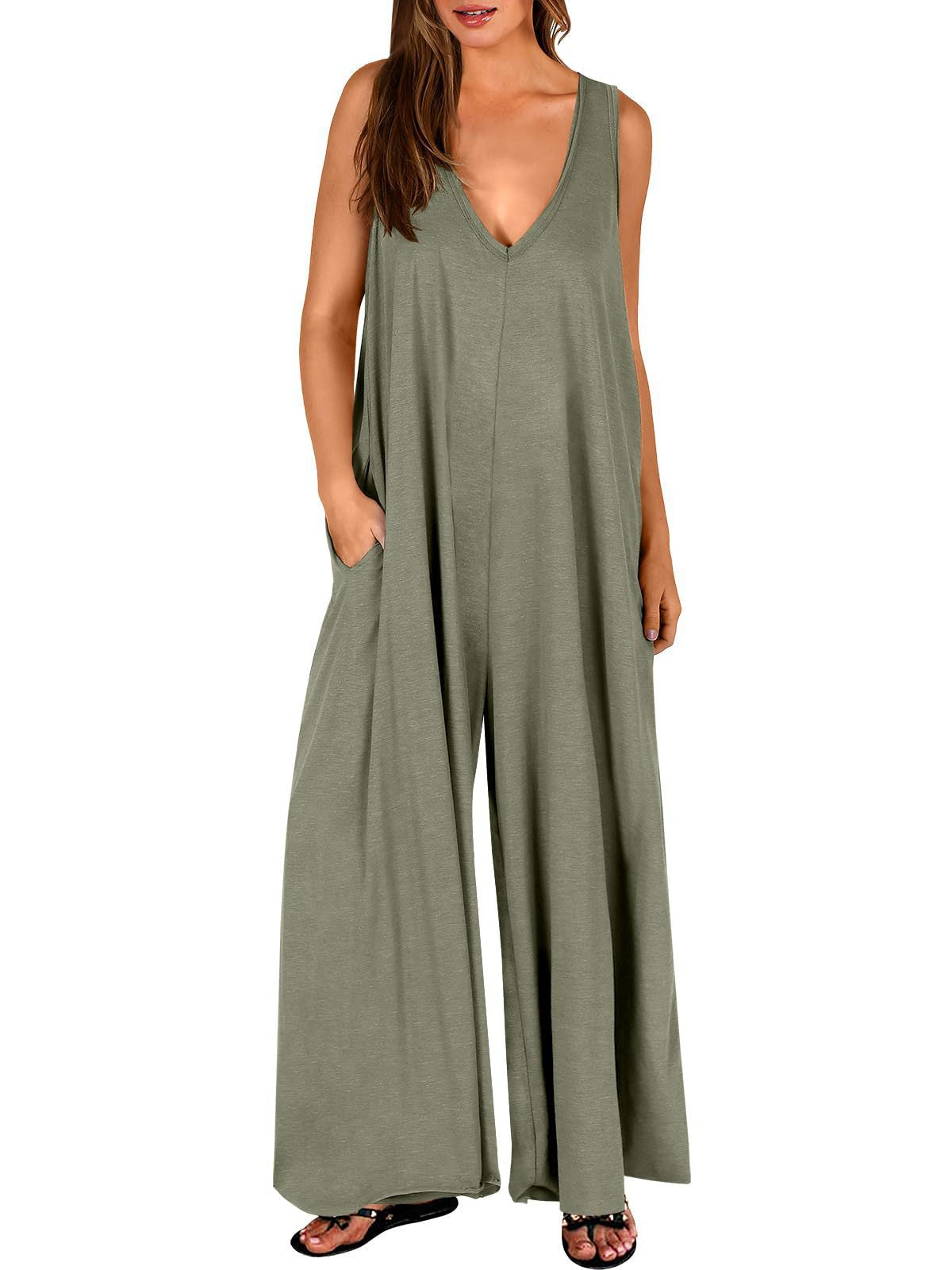 Damen Fließendes Maxi-Overall WW