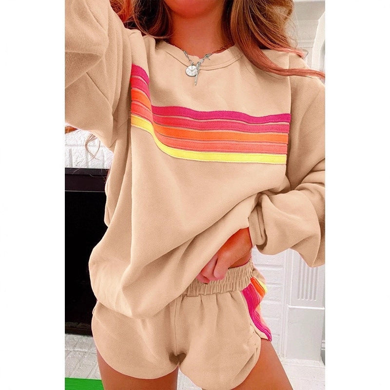 Damen Freizeit Farbblock Lounge Set WW