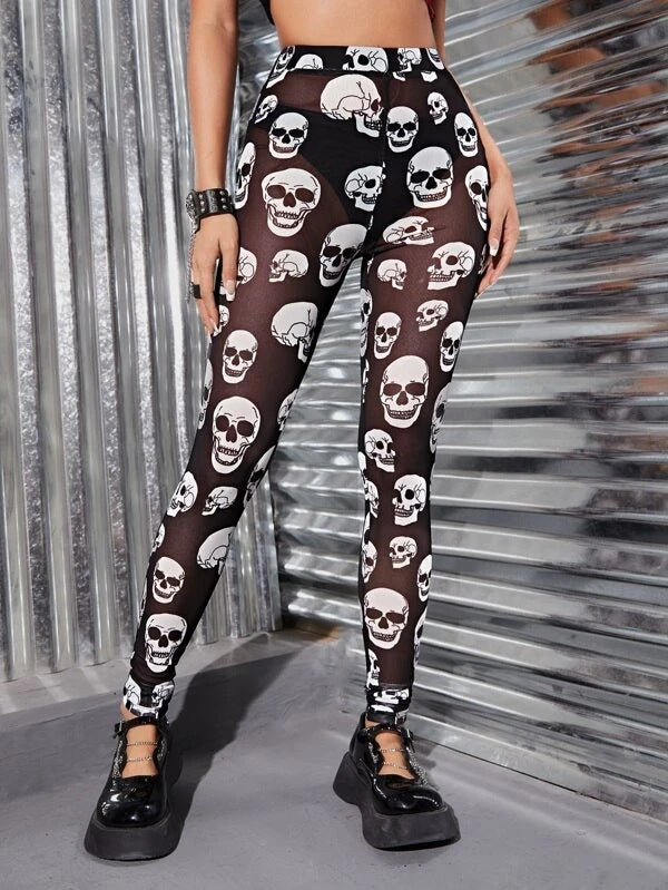 Damen Leggings mit modischem Schriftzug WW