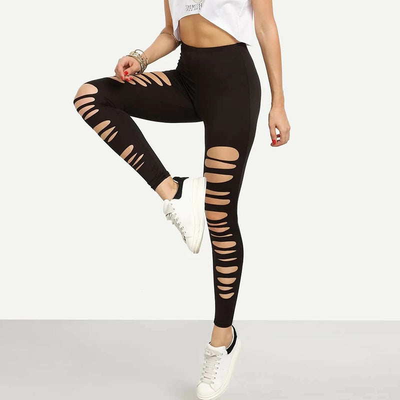 Damen Leggings mit raffiniertem Cut-Out Design WW