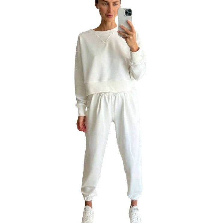 Damen sportliches Freizeit-Set mit hochflexiblem Bund und modernem Schnitt WW