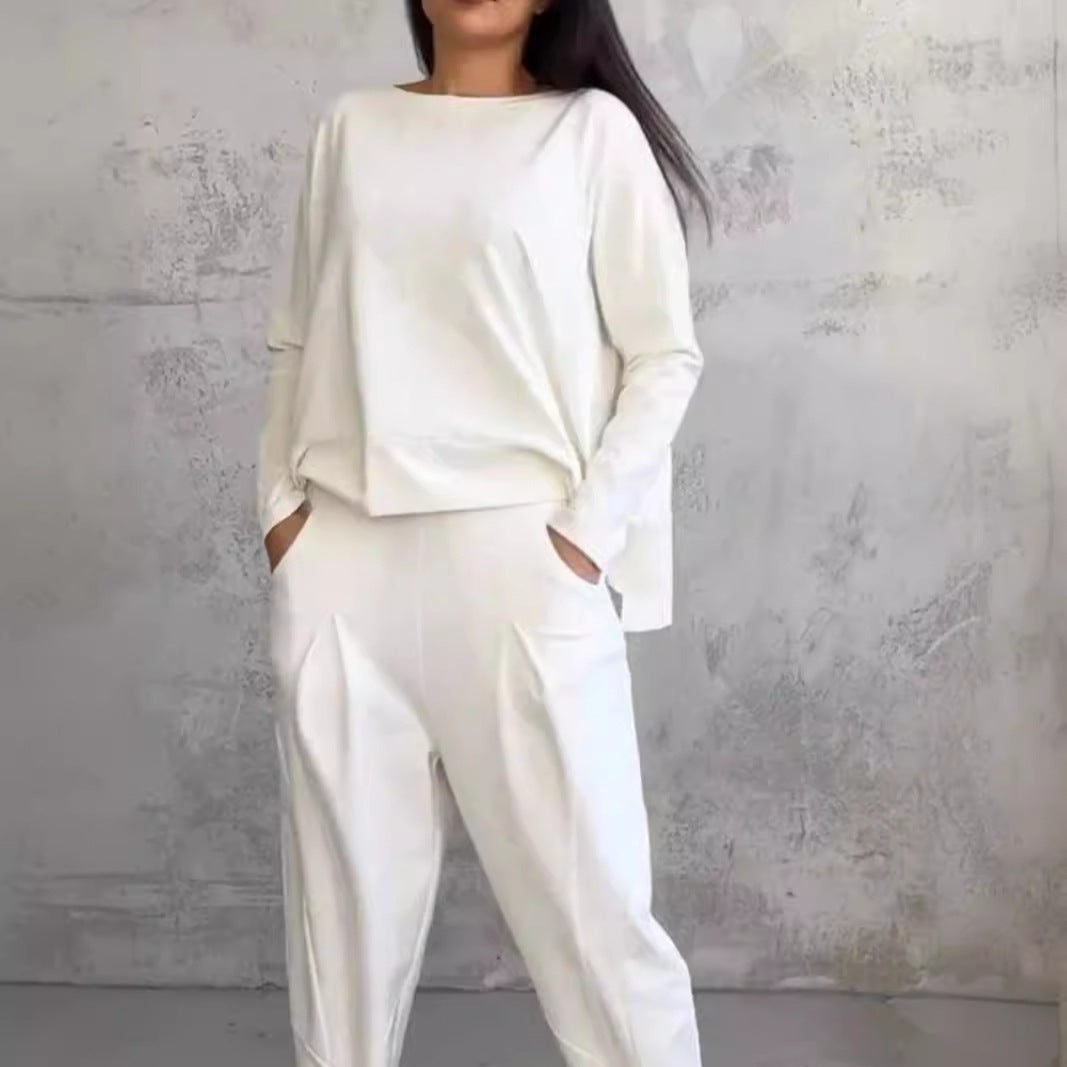 Damen lässiges Zweiteiliges Set aus hochwertiger Viskose WW