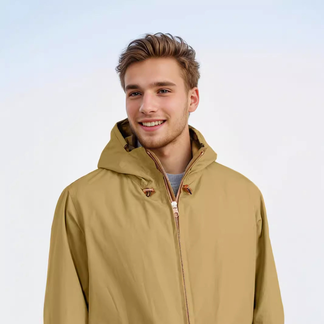 Herren Übergangsjacke mit praktischen Taschen und verstellbarem Kapuzenkragen WW