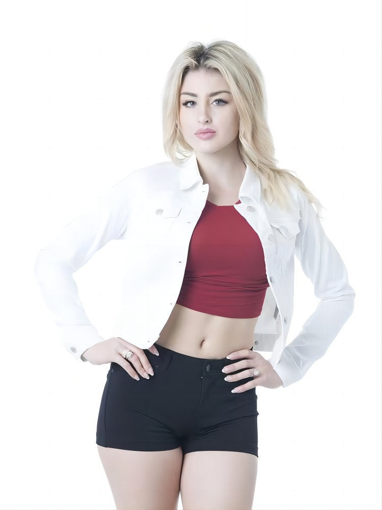 Damen lässige Jeansjacke WW