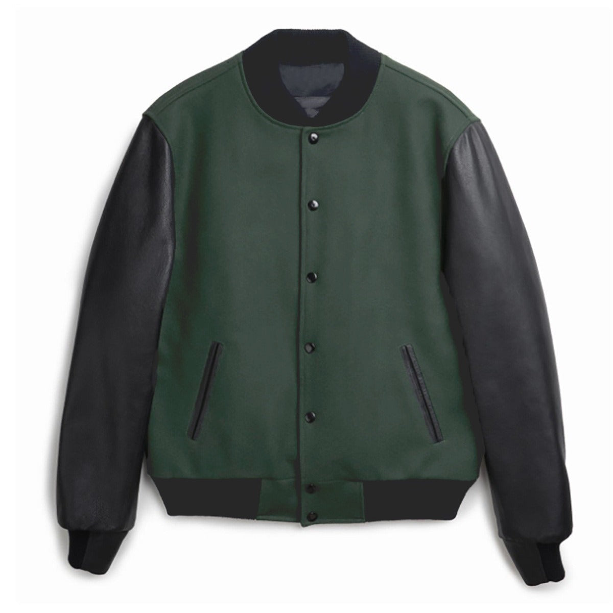 Herren Freizeit-Bomberjacke mit kontrastierenden Ärmeln und praktischen Taschen WW