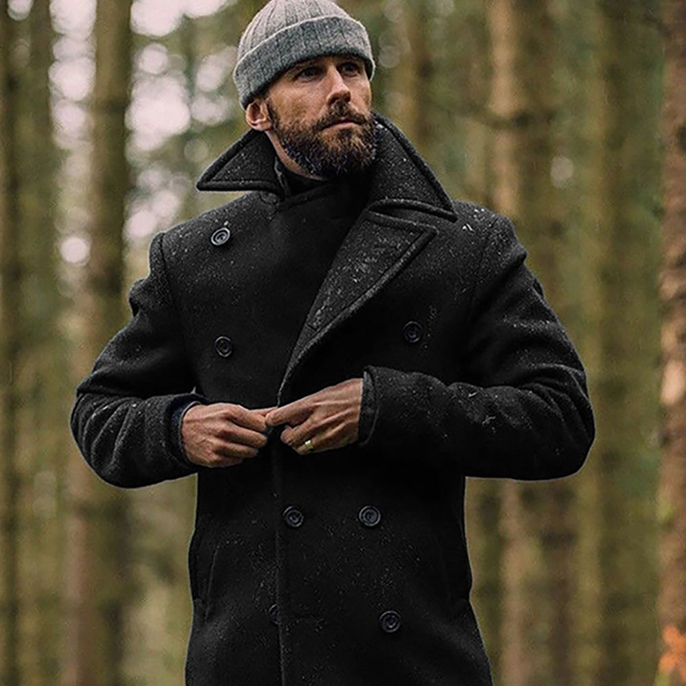 Herren elegante Wintermantel WW