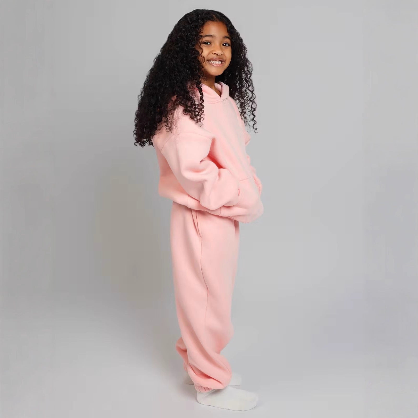 Damen lässiges Kapuzenpullover mit geräumiger Kängurutasche und kuscheligem Material WW