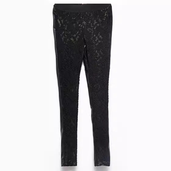Damen Spitzen Leggings mit einzigartigem Muster WW