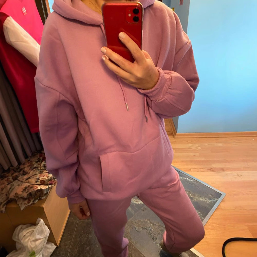 Damen lässiges Hoodie und Jogginghose Set WW