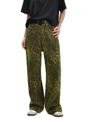 Damen weit geschnittene Haremshose im Wildleder-Look WW