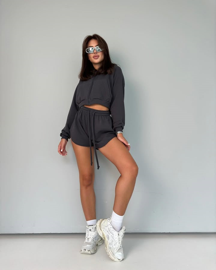 Damen Sportliches Zweiteiliges Set WW