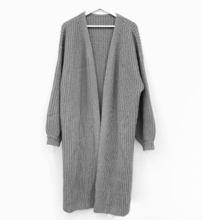 Damen Grobstrick Cardigan mit offenem Schnitt WW