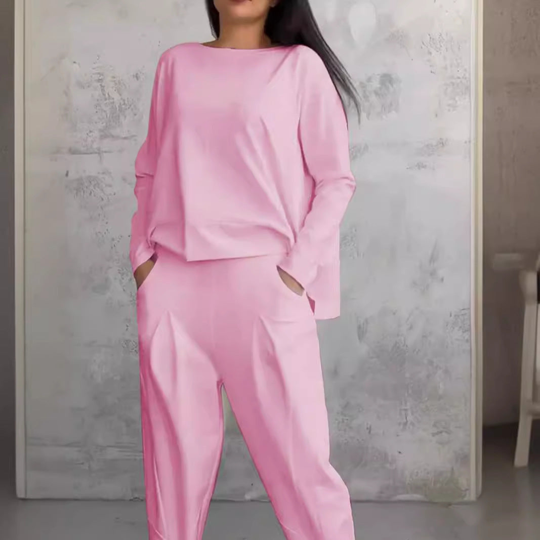 Damen lässiges Zweiteiliges Set aus hochwertiger Viskose WW
